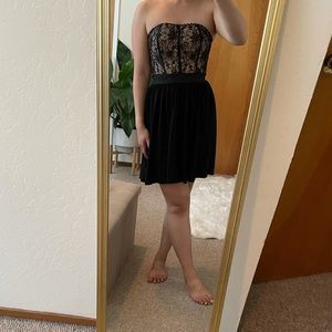 Elle Lace Top Strapless Dress